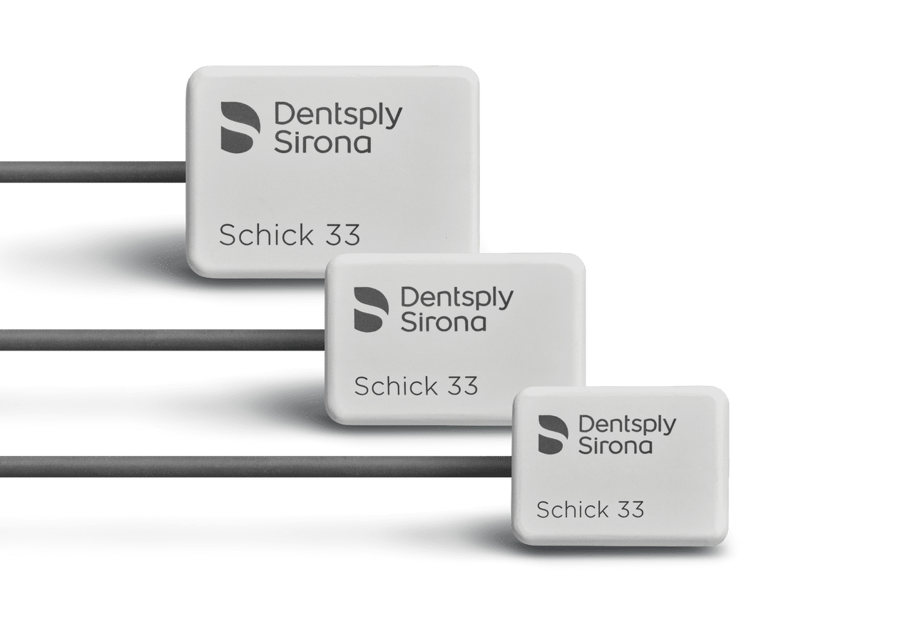 Schick 33 intraoral X-ray sensors, three sizes